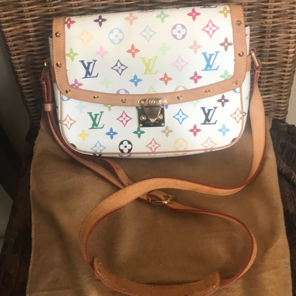 ๐โจ COLLECTABLE โจ๐ MULTICOLOR CROSSBODY LOUIS VUITTON SOLOGE - Picture 2 of 15